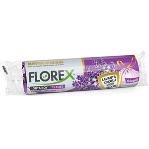 FLOREX BÜZGÜLÜ ORTA BOY ÇÖP POŞETİ 55X60 KL25