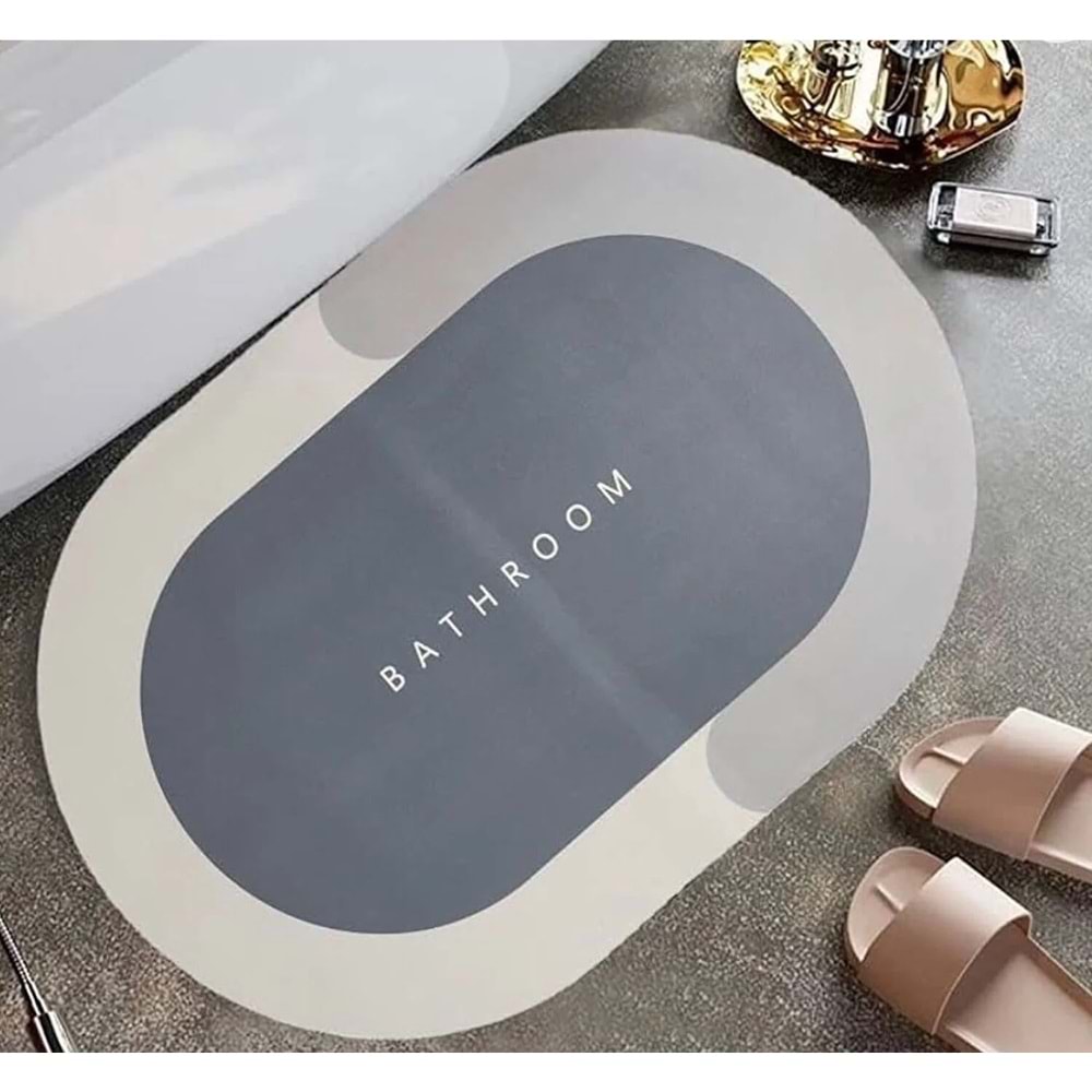 MİLİFE OVAL KAYMAZ BANYO PASPASI