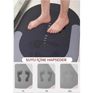 MİLİFE OVAL KAYMAZ BANYO PASPASI