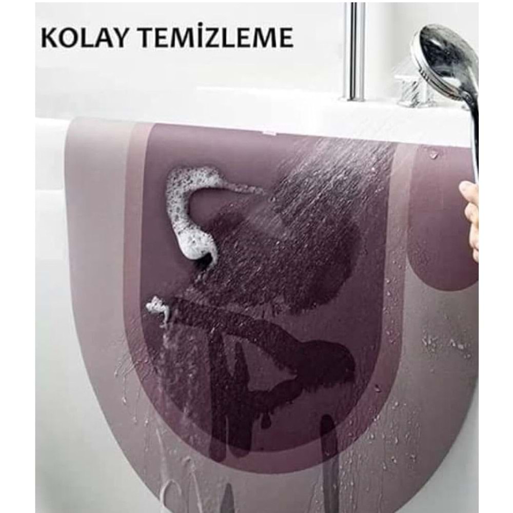 MİLİFE OVAL KAYMAZ BANYO PASPASI
