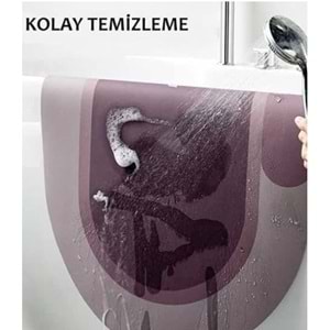 MİLİFE OVAL KAYMAZ BANYO PASPASI
