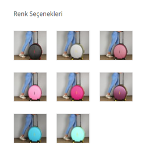 MY VALİCE VALİZ BUBBLE ABS YUVARLAK KARMA RENK