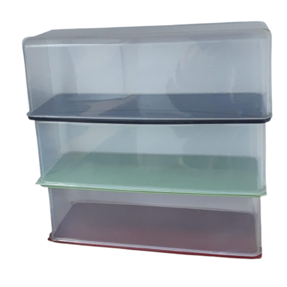 PLASTİK 3LÜ BATON KEK FANUSU