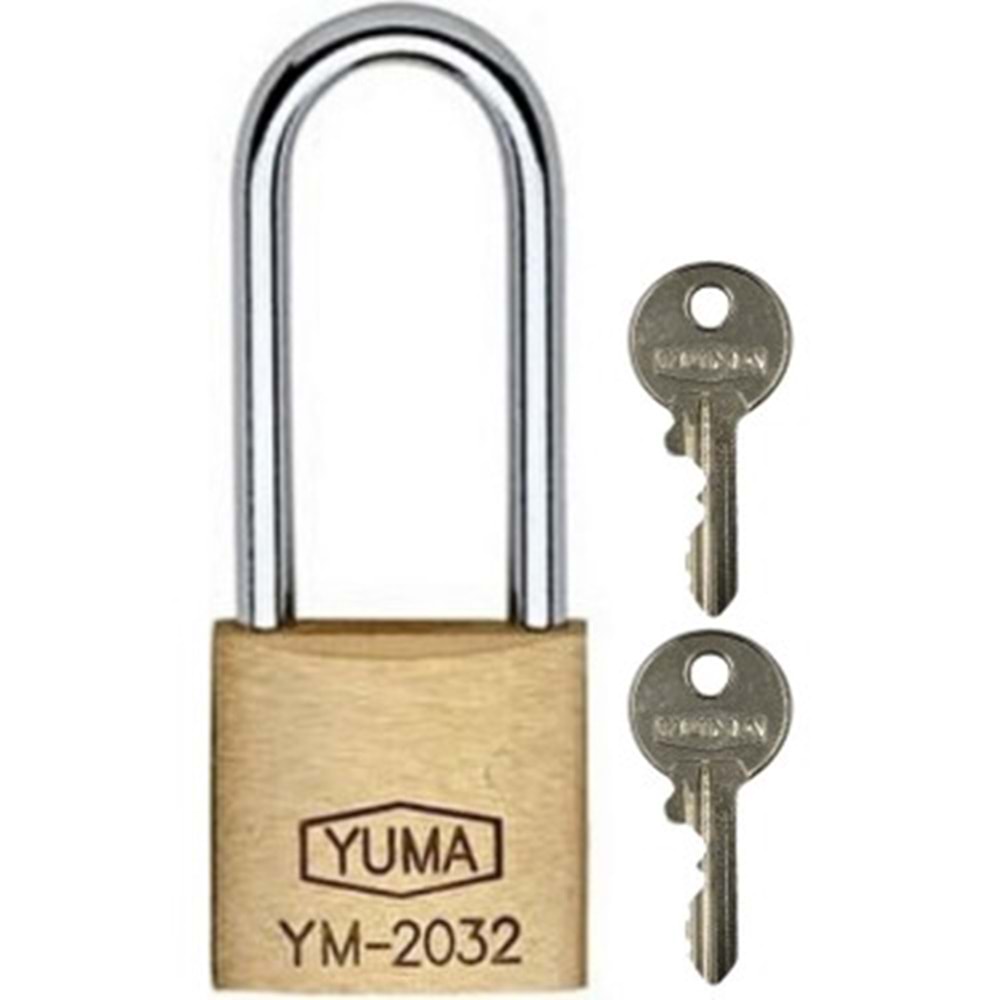 YMK ASMA KİLİT SARI UZUN 32MM BX6