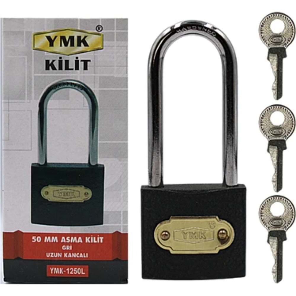 YMK ASMA KİLİT GRİ UZUN 50MM BX6