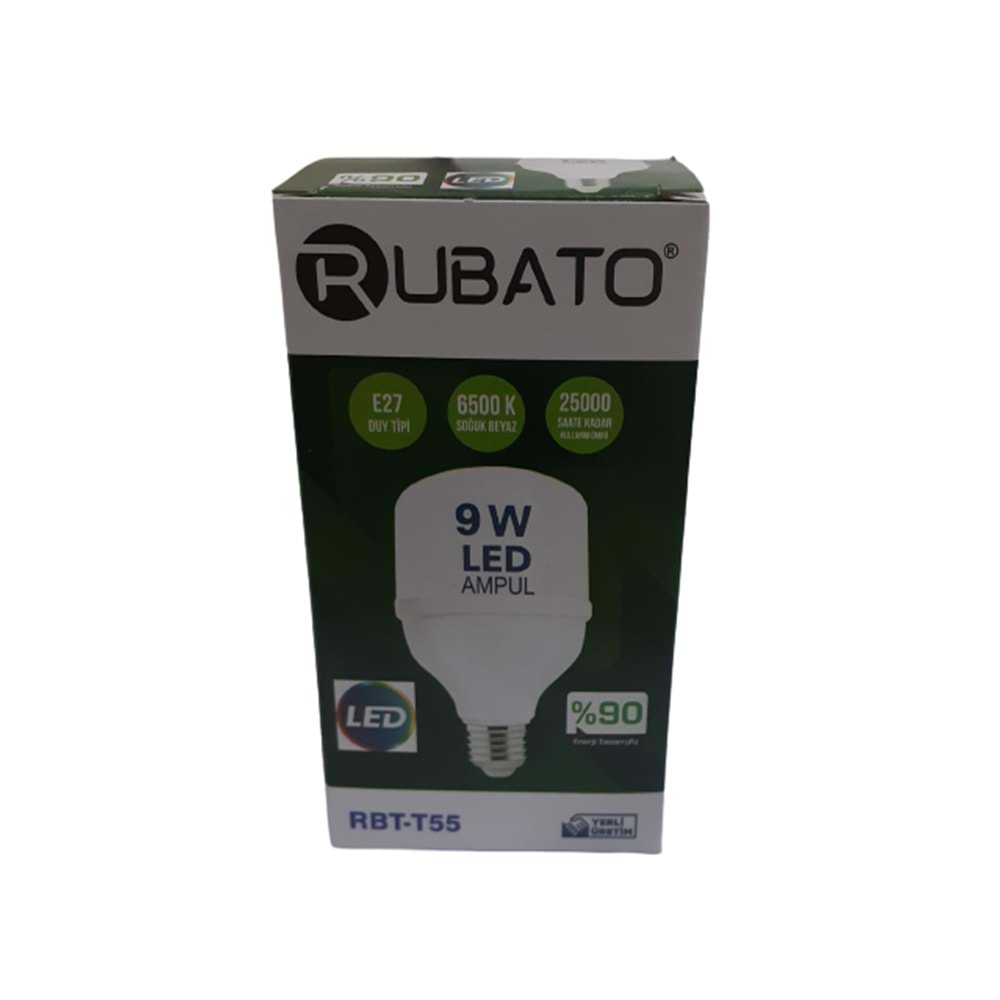 RUBATO 9WAT E27 DUY LED TORCH AMPUL BX10